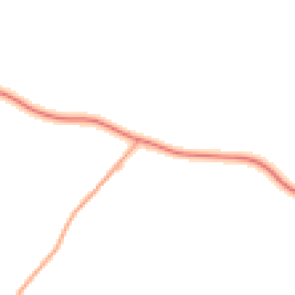 Daytime road noise heatmap for NR18 9RL