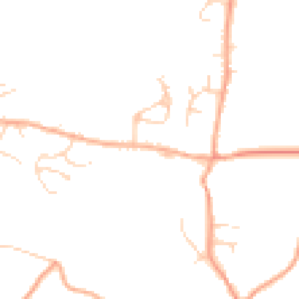 Daytime road noise heatmap for NR20 3AA