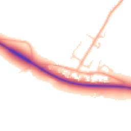 Daytime road noise heatmap for NR20 3AJ