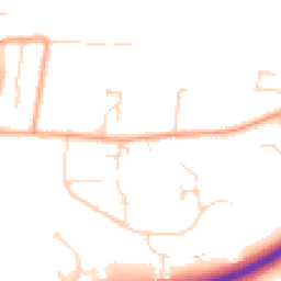 Daytime road noise heatmap for NR20 3AU