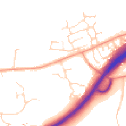 Daytime road noise heatmap for NR20 3AY