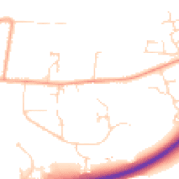 Daytime road noise heatmap for NR20 3BA