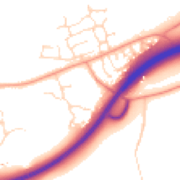 Daytime road noise heatmap for NR20 3BB
