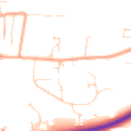 Daytime road noise heatmap for NR20 3BN