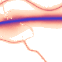Daytime road noise heatmap for NR20 3BS