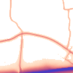 Daytime road noise heatmap for NR20 3DE