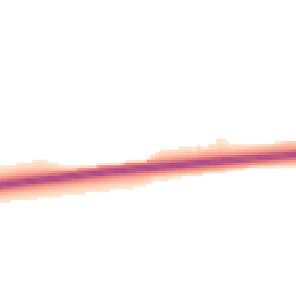 Night-time road noise heatmap for NR20 3DG