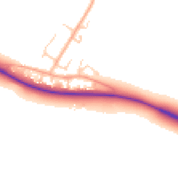 Daytime road noise heatmap for NR20 3JS