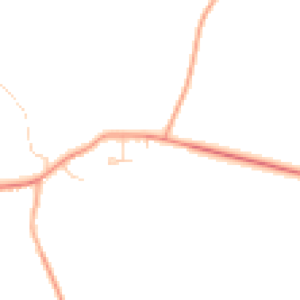 Daytime road noise heatmap for NR20 3SF