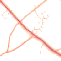 Daytime road noise heatmap for NR20 4BJ