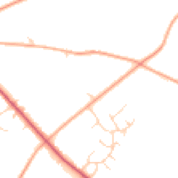 Daytime road noise heatmap for NR20 4BU