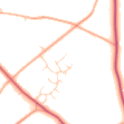 Daytime road noise heatmap for NR20 4EY