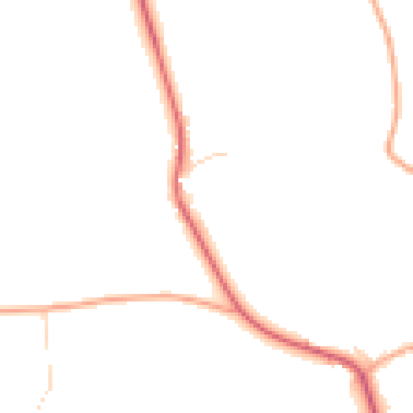 Daytime road noise heatmap for NR20 4HS