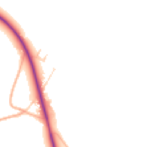 Daytime road noise heatmap for NR20 4QP