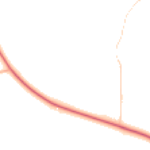 Night-time road noise heatmap for NR20 4SH