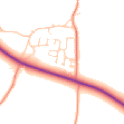 Daytime road noise heatmap for NR20 4SL