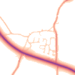 Daytime road noise heatmap for NR20 4SN