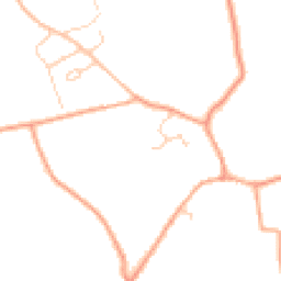 Daytime road noise heatmap for NR20 4SY