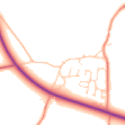 Daytime road noise heatmap for NR20 4TG
