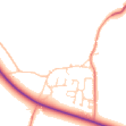 Daytime road noise heatmap for NR20 4TJ