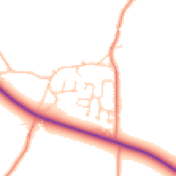 Daytime road noise heatmap for NR20 4TQ