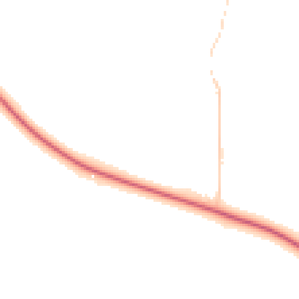 Night-time road noise heatmap for NR20 4WF
