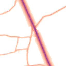 Daytime road noise heatmap for NR20 5AH