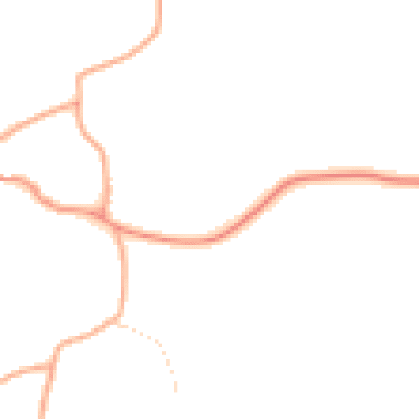Daytime road noise heatmap for NR20 5DW