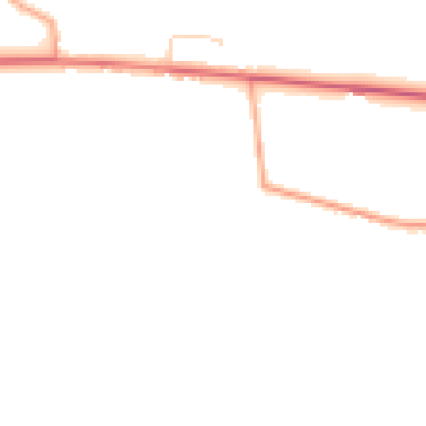 Daytime road noise heatmap for NR20 5HR
