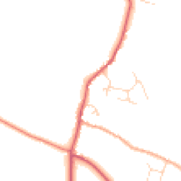 Daytime road noise heatmap for NR20 5JQ