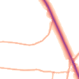 Daytime road noise heatmap for NR20 5NA
