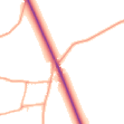 Daytime road noise heatmap for NR20 5NB