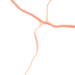 Night-time road noise heatmap for NR20 5NX