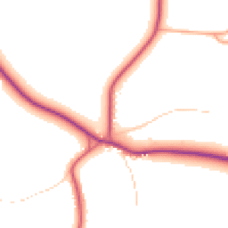 Daytime road noise heatmap for NR20 5PQ