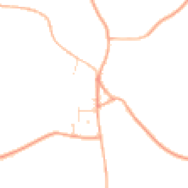 Daytime road noise heatmap for NR21 0AL