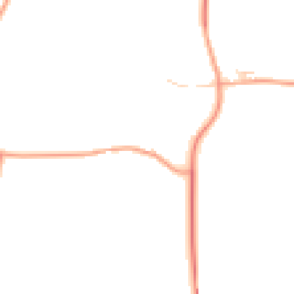 Daytime road noise heatmap for NR21 0AR