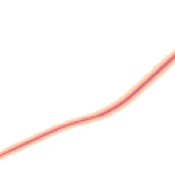 Night-time road noise heatmap for NR21 0BA
