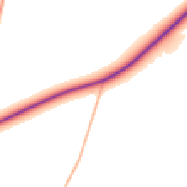 Daytime road noise heatmap for NR21 0BB