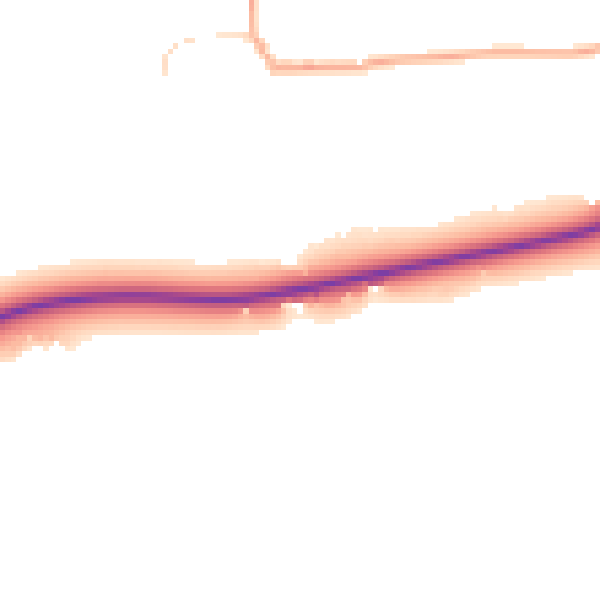 Daytime road noise heatmap for NR21 0BD