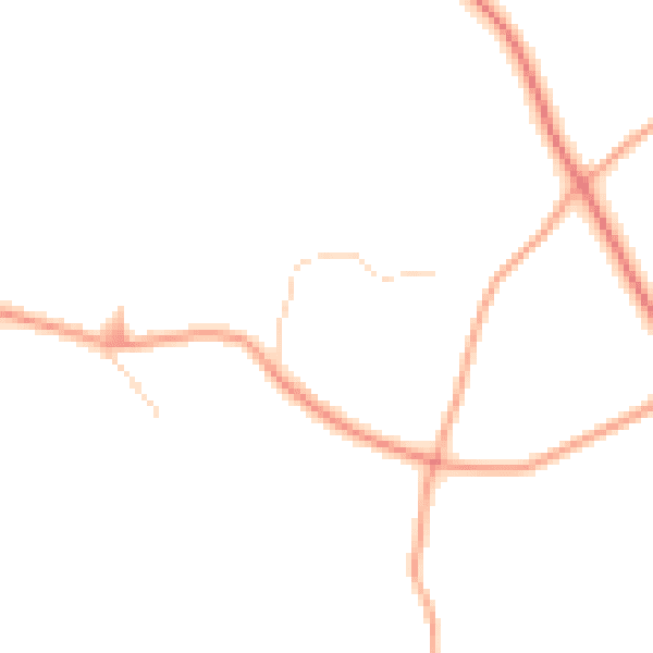 Daytime road noise heatmap for NR21 0BP