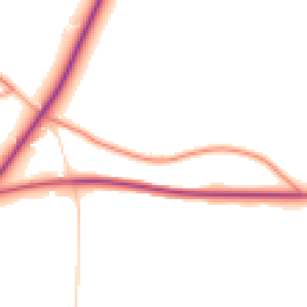 Daytime road noise heatmap for NR21 0BQ