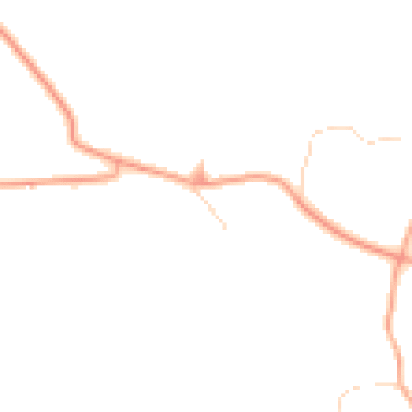 Daytime road noise heatmap for NR21 0BS