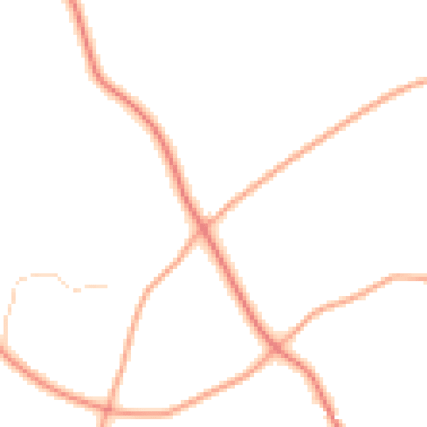 Daytime road noise heatmap for NR21 0BZ
