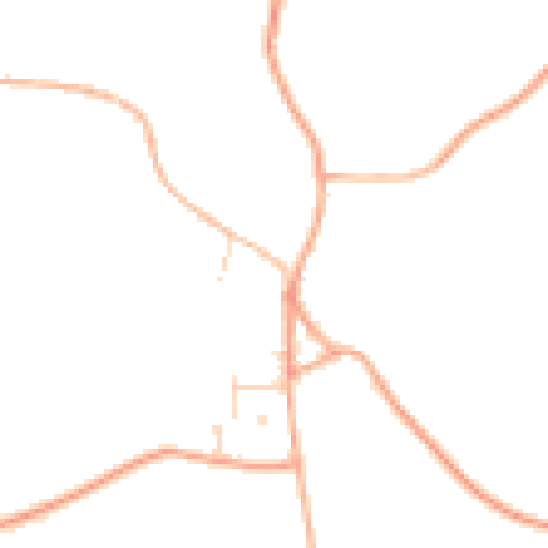 Daytime road noise heatmap for NR21 0DG