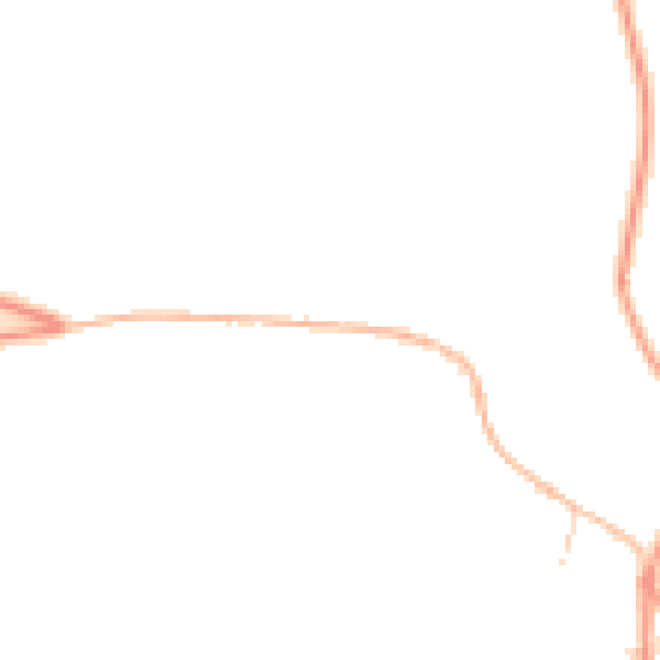 Daytime road noise heatmap for NR21 0DQ