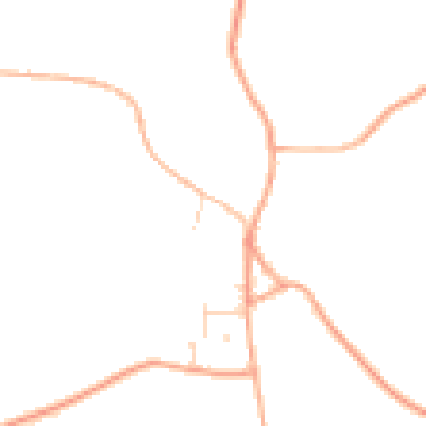 Daytime road noise heatmap for NR21 0DR