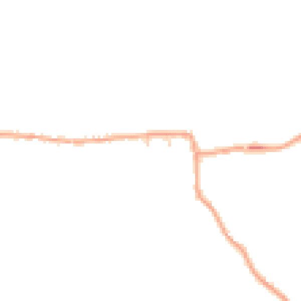 Daytime road noise heatmap for NR21 0DY
