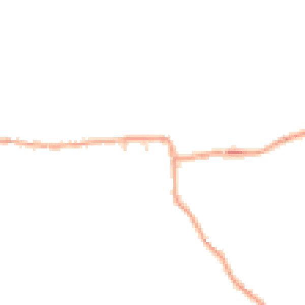 Daytime road noise heatmap for NR21 0ER