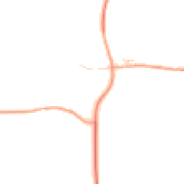 Daytime road noise heatmap for NR21 0LH