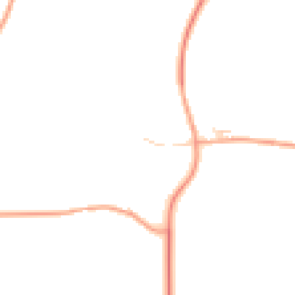 Daytime road noise heatmap for NR21 0LQ